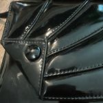 La Regale ‎ faux patent black leather shoulder bag /clutch Vintage Photo 1