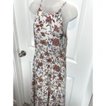 Old Navy  Floral Maxi Dress Halter Neck Tiered Ruffle White Medium Spring Summer Photo 5