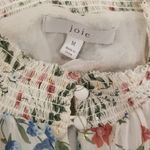 Joie 💕💕 Shima Smocked Ruffled Dress ~ Chiffon Mock Neck Floral Print Medium Photo 13