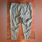 Eileen Fisher  Soft Organic Cotton Twill Drawstring Cropped Pants Relaxed Large Photo 1