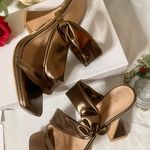 Mata Shoes NEW Bronze Heels Photo 4