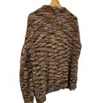 Leo & Nicole  Medium Mock Turtle Neck Zip Sweater Medium Brown Photo 2