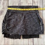 Athleta  Black Space Dyed Contender 2 in 1 Skort. Size XSmall. EUC Photo 3