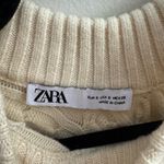 ZARA  Cable Knit Shoulder Cutout Sweater Photo 5