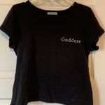 Hayley Paige Occasions Goddess Crop T-Shirt  Photo 0