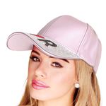 Fashion Metallic Pink Lipstick Visor Hat Photo 1