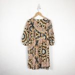 Ba&sh  Cleo V-Neck Mini Dress Size 8 Tie Dye Oversized Ikat Print Boho Casual Photo 13