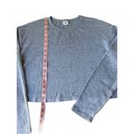 Aritzia  Sunday Best Baby Relaxed waffle-knit longsleeve In Heather Gray Photo 9