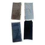 4 Pairs Brown Black Women Five Finger Toe Dress Ankle Socks Solid One Size Gray Photo 4