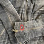 American Eagle Outfitters Plaid Cropped Moto Lined Jacket Size Small Photo 13