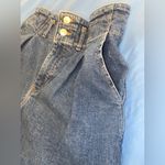 EXPRESS Super High Waisted Paperbag Waist Denim Midi Shorts - Size 8 Photo 8