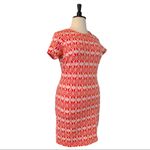 Old Navy Women's Tee Dress Orange White iKat Print T-shirt Size XL Photo 1