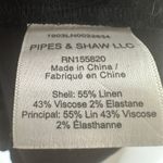 Veronica Beard  Giana Linen Button Down Midi Dress Women’s Black Size 6 Photo 4