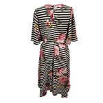 Roolee Black and Pink Floral Dress Size XS Floral Wedding Guest Dress Photo 1