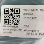 Womens Black Cargo Pants Size Medium M Elastic Waist Wide Leg Casual Comfort Photo 2