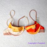 New! Set! Zulu & Zephyr Free People Tie Curve Brief Bikini, size 4‎ Orange Photo 4