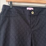 Lilly Pulitzer Black Jacquard Kelly Pants Mid Rise Preppy Printed Size 8 Photo 5