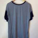 DKNY Striped Oversized Short Sleeve Tee T-shirt Top Photo 4