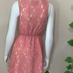 Flying Tomato Anthropologie Pink Lace Dress Photo 2