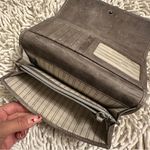 Frye 100% Leather Trifold Snap Closure Melissa Wallet in Carbon Photo 4