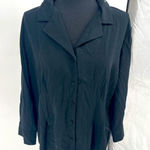 Covington  black blouse size xl button‎ down Photo 0