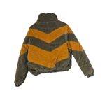 Fashion On Earth  Size Medium M Puffer Coat Green Yellow Mustard Cropped Photo 1