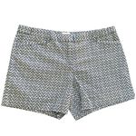 Laundry by Shelli Segal Fan Print Shorts in Black and White 14 EUC Photo 0