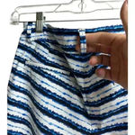 Spanx  Sunshine Shorts Blue Painted Stripes Small Photo 7