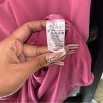 Oh Polly  Ruched Cutout Embellished Long Sleeve Bodycon Mini Dress in Hot Pink Photo 11