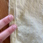 Chic Vintage Yellow Stripe Long Baggy Shorts Womens 12 White Photo 13