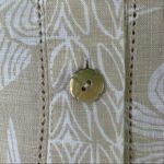 Sigrid Olsen  Linen Beige Floral Graphic Shirt M Photo 6