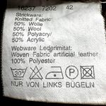 Gerry Weber Wool Shirt Jacket Button Down Faux Leather Pockets Rib Brown 42 L Size L Photo 2