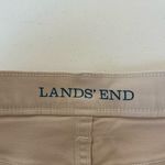Lands' End Lands’ End women’s cream beige tan high rise straight denim jeans size 14 Photo 5