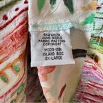 Jams World Hattie Dress Island Bisc Print tiered rayon short sleeve dress XXL 2X Photo 9