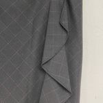 Classiques Entier  Grey Plaid Ruffled Pencil Skirt Academia 6 Preppy Whimsigoth Photo 3