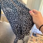 Fortune + Ivy Chic Black and Gray Patterned Blouse Photo 4