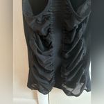 Athleta  black bakasana racer back tank top. Mesh back Photo 5