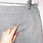 The Loft Light Gray Mid-rise Ruffle Hem Side Zip Fabric Shorts Photo 7