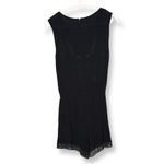 Ymi  Black Eyelet Lace Trim Romper Sz S Photo 2