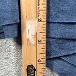 LOGO By Lori Goldstein Logo Lounge by Lori Goldstein Dress Blue V-Neck Handkerchief Hem Jersey Casual Photo 6