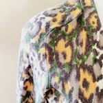 Lucky Brand  watercolor floral belted cardigan size medium Photo 1