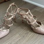 mix no. 6 Nude Studded Heels with Pointed Toe Photo 1