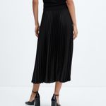 Merona 🖤 Black Pleated Midi A-Line Skirt Photo 1
