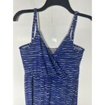 Gap  Women’s Maxi Dress XS Blue White Striped Sleeveless V-Neck Summer Beach Photo 2