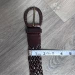Women’s Brown Braided Leather Belt Western Boho Festival Photo 4