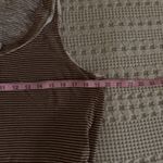 Free People Love Language Brown Henley Sleeveless Tank Top Size S Linen Blend Photo 6