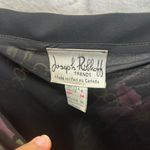 Joseph Ribkoff  Top Cold Shoulder Floral Chain Print Size 6 Black 3/4 Sleeve Photo 4