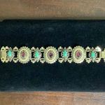 Vintage Women's Gold Link Jewel Bracelet SKU 75 Photo 3