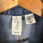 Joie  Sleeveless Collared Button Up Denim Mini Dress Women's XL Blue Jean Country Photo 6