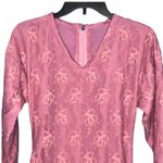 Vintage 80s Pink Lace Mermaid Dress Small – Handmade Barbiecore Prom Gown Photo 8